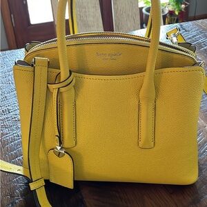 kate spade Yellow Pebbled Leather Satchel